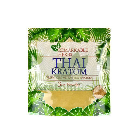 Remarkable Herbs Kratom Powder 3oz Thai