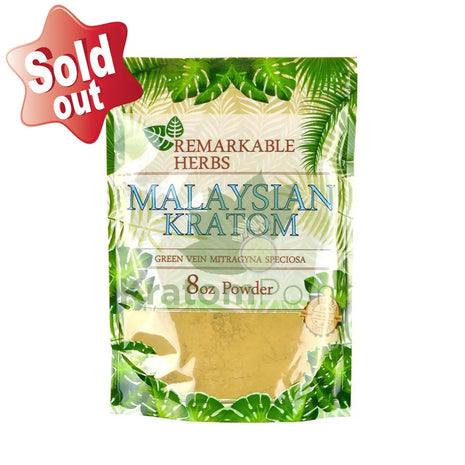 Remarkable Herbs Kratom powder Malaysian 8oz