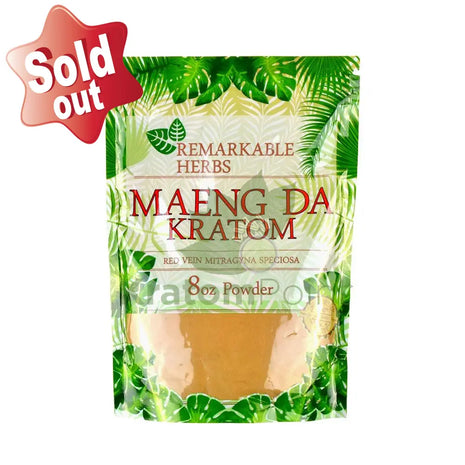 Remarkable Herbs Kratom Powder 8oz Red Maeng Da