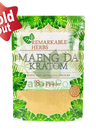 Remarkable Herbs Kratom Powder 8Oz White Maeng Da