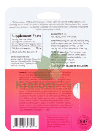 Roxy 7-Hydroxymitragynine Strawmelon Tablets 60mg 5 count Hydroxy