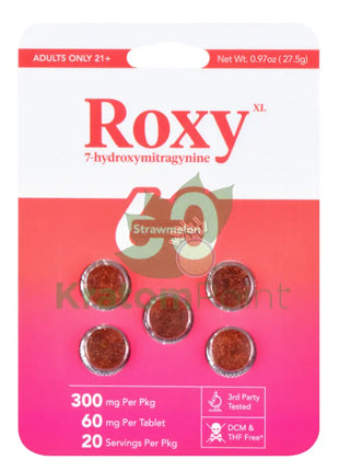 Roxy 7-Hydroxymitragynine Strawmelon Tablets 60mg 5 count Hydroxy