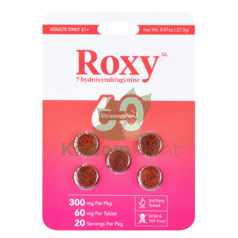 Roxy 7-Hydroxymitragynine Strawmelon Tablets 60mg 5 count Hydroxy