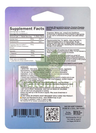 Roxy Botanicals 100mg Uriq Complex Blue Raspberry Tablets 3ct Cats claw