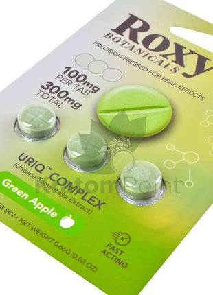 Roxy Botanicals 100mg Uriq Complex Green Apple Tablets 3ct Cats claw