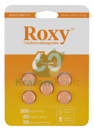 Roxy XL Complex Alkaloid Tropical Tablets 60mg 5 count Hydroxy