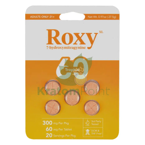 Roxy XL Complex Alkaloid Tropical Tablets 60mg 5 count Hydroxy