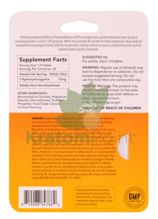 Roxy XL Complex Alkaloid Tropical Tablets 60mg 5 count Hydroxy