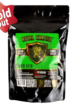 Royal Kratom Green Vein Capsules 300Ct