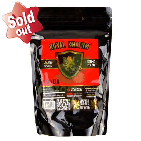 Royal Kratom Red Vein Capsules 300Ct