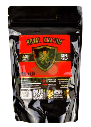 Royal Kratom Red Vein Capsules 300Ct