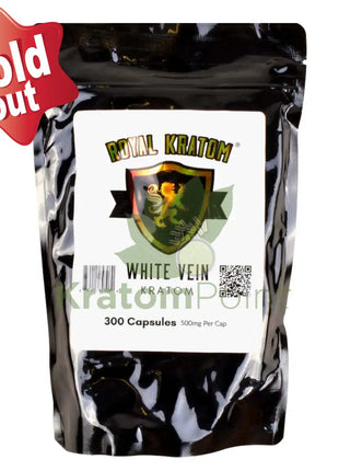 Royal Kratom White Vein Capsules 300Ct