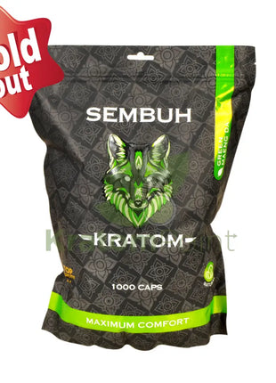 Sembuh Green Maeng Da Kratom Capsules 1000 Count