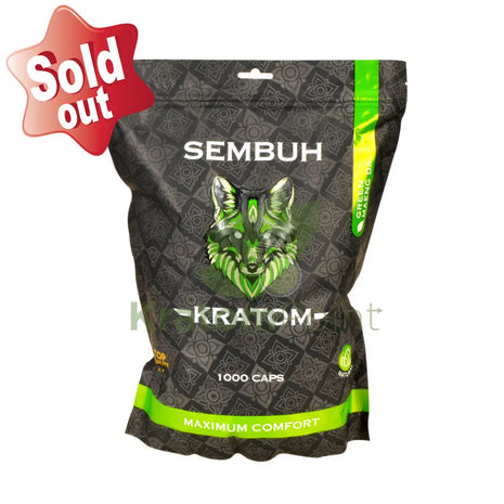 Sembuh Green Maeng Da Kratom Capsules 1000 Count