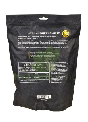 Sembuh Green Train Wreck Kratom Capsules 1000 Count
