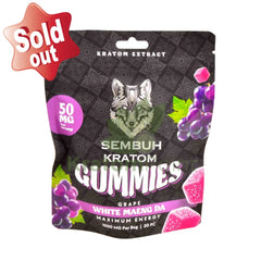 Sembuh Kratom Gummies Grape (White Maeng Da) Max Energy 20 count