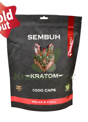 Sembuh Red Bali Kratom Capsules 1000 Count