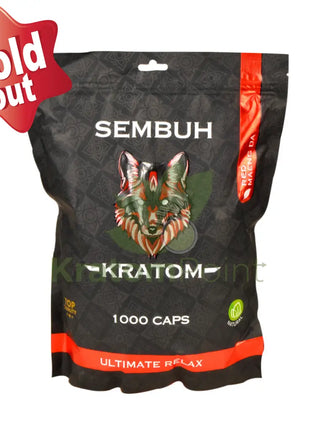 Sembuh Red Maeng Da Kratom Capsules 1000 Count