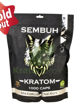 Sembuh White Borneo Kratom Capsules 1000 Count