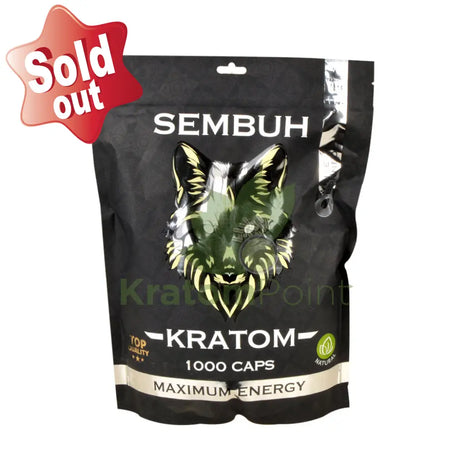 Sembuh White Borneo Kratom Capsules 1000 Count