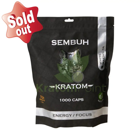 Sembuh White Maeng Da Kratom Capsules 1000 Count