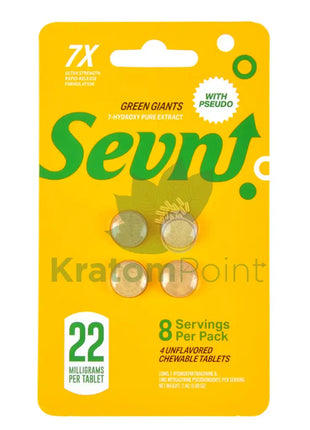 Sevn Green Giants 7-OH + Pseudo 22mg Tablets 4 count Hydroxy