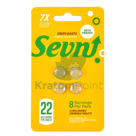 Sevn Green Giants 7-OH + Pseudo 22mg Tablets 4 count Hydroxy