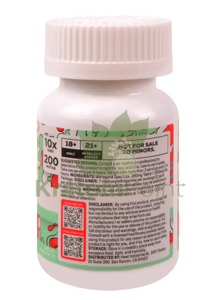 Straight Heat Baja Blast Kratom Extract 200mg Tablets 10ct