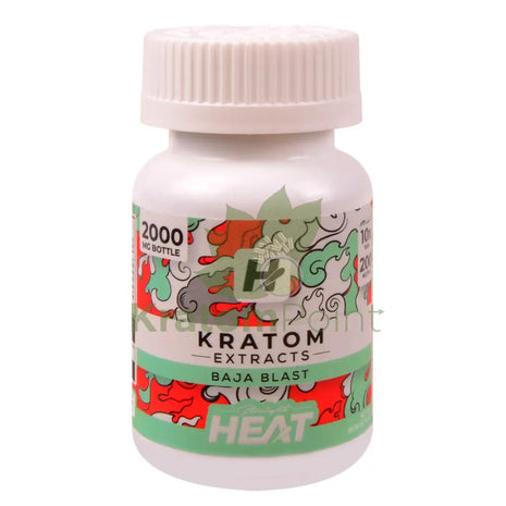 Straight Heat Baja Blast Kratom Extract 200mg Tablets 10ct
