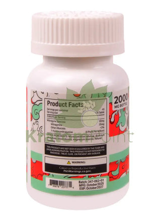 Straight Heat Baja Blast Kratom Extract 200mg Tablets 10ct