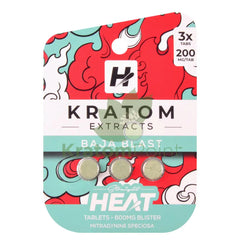 Straight Heat Baja Blast Kratom Extract 200mg Tablets 3ct