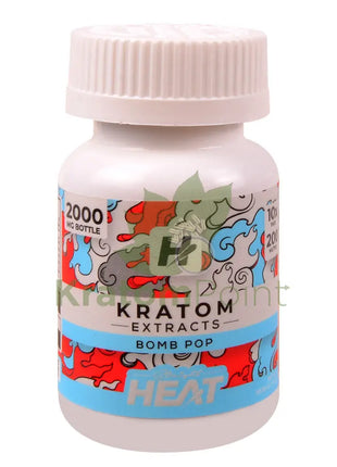 Straight Heat Bomb Pop Kratom Extract 200mg Tablets 10ct