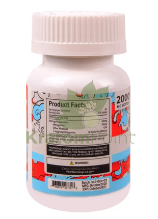 Straight Heat Bomb Pop Kratom Extract 200mg Tablets 10ct