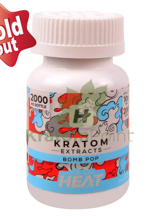 Straight Heat Bomb Pop Kratom Extract 200mg Tablets 10ct