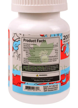 Straight Heat Bomb Pop Kratom Extract 200mg Tablets 10ct