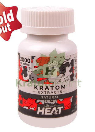 Straight Heat Natural Kratom Extract 200mg Tablets 10ct