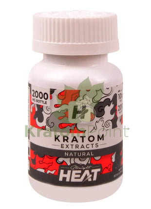 Straight Heat Natural Kratom Extract 200mg Tablets 10ct