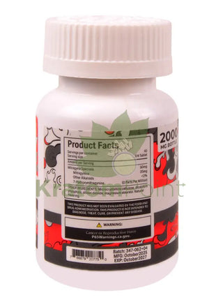 Straight Heat Natural Kratom Extract 200mg Tablets 10ct