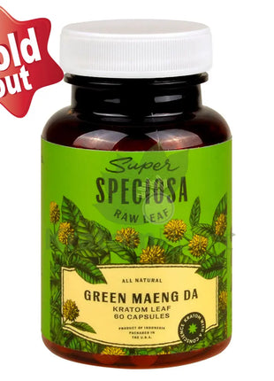 Super Speciosa Green Maeng Da Kratom Capsules 60 Count