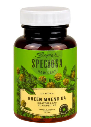 Super Speciosa Green Maeng Da Kratom Capsules 60 Count