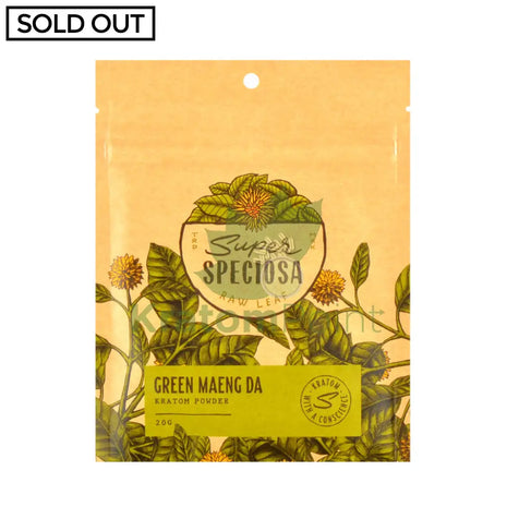 Super Speciosa Green Maeng Da Raw Leaf Kratom Powder 20g