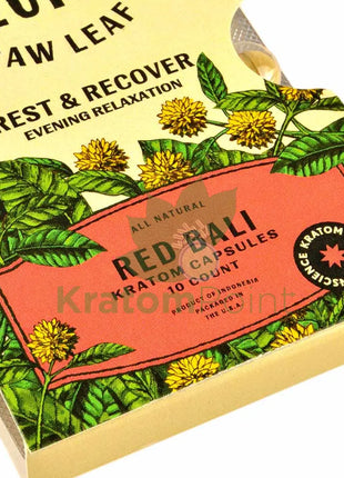 Super Speciosa Red Bali Kratom Capsules 1 Pack Of 10 Capsules