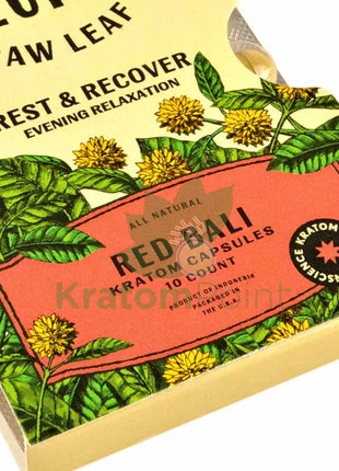 Super Speciosa Red Bali Kratom Capsules 1 Pack Of 10 Capsules