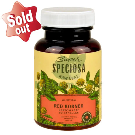 Super Speciosa Red Borneo Kratom Capsules 60 Capsules