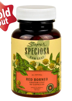 Super Speciosa Red Borneo Kratom Capsules 60 Capsules