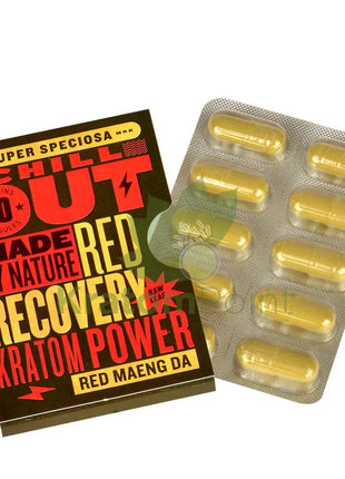 Super Speciosa Red Maeng Da Kratom Capsules, 1 pack of 10 capsules