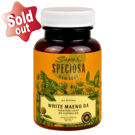 Super Speciosa White Maeng Da Kratom Capsules 60 Count
