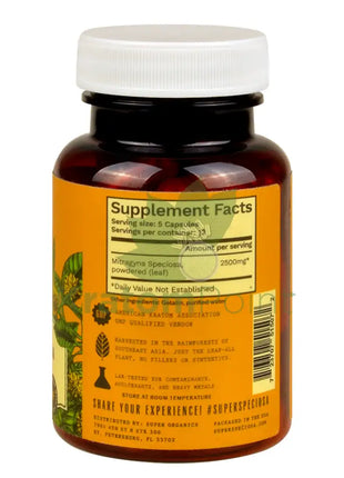 Super Speciosa White Maeng Da Kratom Capsules 60 Count