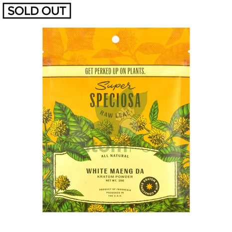 Super Speciosa White Maeng Da Raw Leaf Kratom Powder 20g