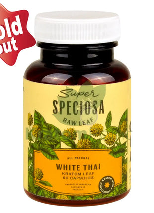 Super Speciosa White Thai Kratom Capsules 60 Count